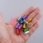 Inele din metal pentru codite afro RNG47 Roz, Set 10 bucati Inele din metal pentru codite afro RNG47 Roz, Set 10 bucati